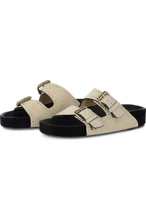 Isabel Marant Low-Top Sneakers - Pantoletten Lennyo mit goldenen Details in