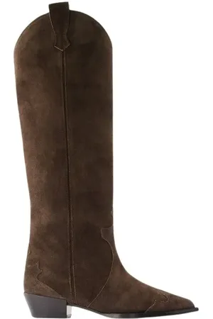 Aeyde Boots - Aruna Boots - Suede - Moka in
