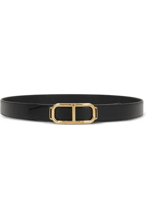 Tom Ford Riemen - Black Leather Belt in