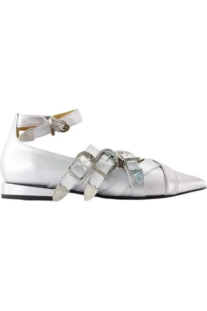 TOGA PULLA Ballerinas Aj926 - Leather - Silver in