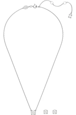 Swarovski Kettingen - Constella set, Round cut, Rhodium plated in