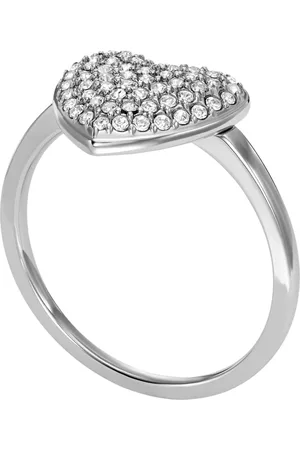 Fossil Ringen - Sadie Glitz Heart Stainless Steel Center Focal in