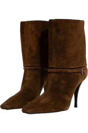 Saint Laurent Enkellaarzen - Niki Suede Ankle Boots in