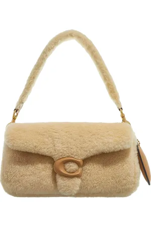 Coach Pochettes - Leather Covered C Closure Shearling Pillow Tabby 2 in