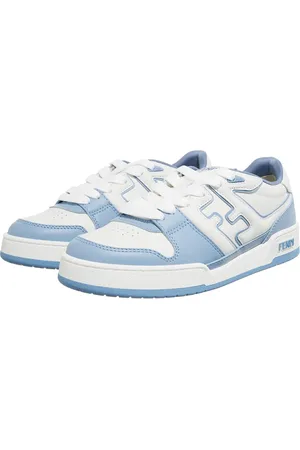 Fendi Sneakers - Lace Up Leather Sneakers in