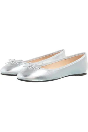 Coach Slippers & Mules - Abigail Metallic Leather Ballet Flat in