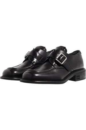 Miu Miu Sneakers - Buckle Leather Sneakers in