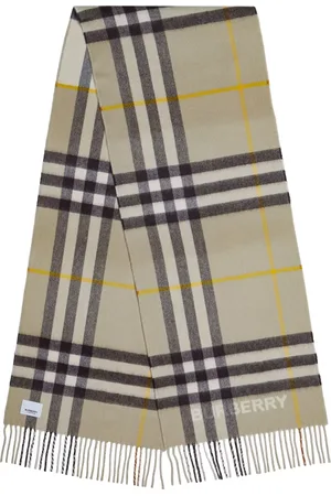 Burberry Sjaals & halsdoeken - Contrast Checked Friged Scarf in
