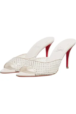 Christian Louboutin Slippers & Mules - Apostropha Mule Mesh Strass in