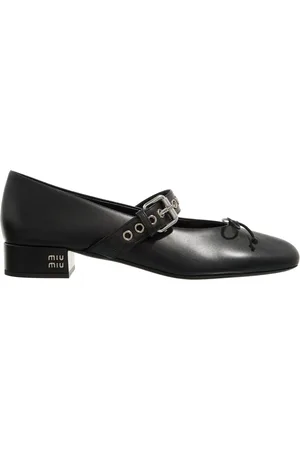 Miu Miu Loafers - Heeled Ballerinas in