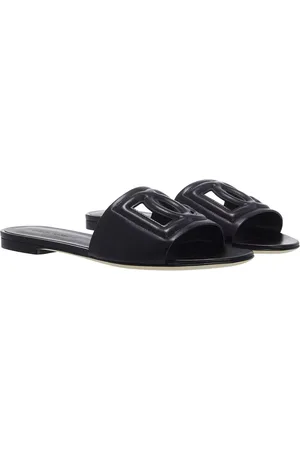 Dolce & Gabbana Sandalen - Ciabattina Fascia Logo Dg CutOut in