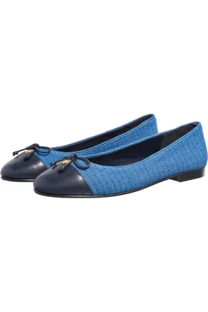 Tory Burch Loafers - Cap-Toe Quilted Ballet in