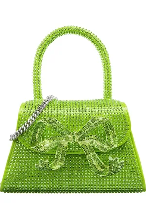 Self-Portrait Crossbody bags - Hot Fix Micro Bow Bag in