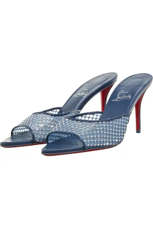 Christian Louboutin Slippers & Mules - Apostropha Mule Mesh Strass in