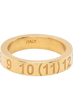 Maison Margiela Ringen - Numbers Ring Thick Gold in