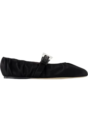 PARIS TEXAS Ballerinas Sveva Plisse - Silk - Black in