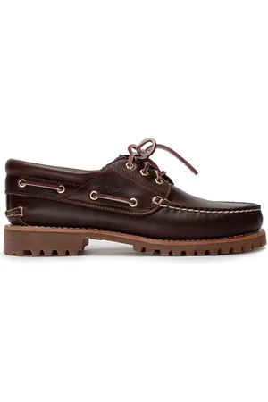 Timberland Loafers - Brown Leather Boat Shoes in