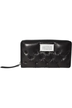Maison Margiela Portemonnees - Quilted Nappa Leather Continental Wallet With Zip in