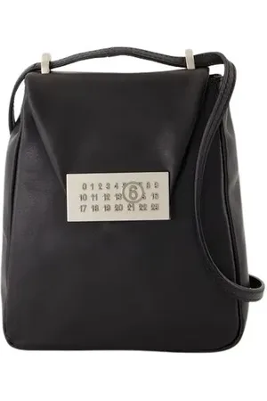 Maison Margiela Hobo bags - Numeric Small Crossbody - Leather - Black in