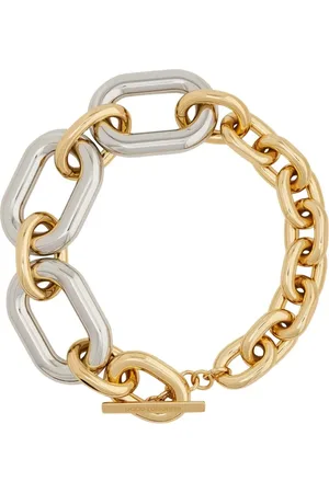 Paco rabanne Kettingen - Bold And Silver Knitted Link Necklace in