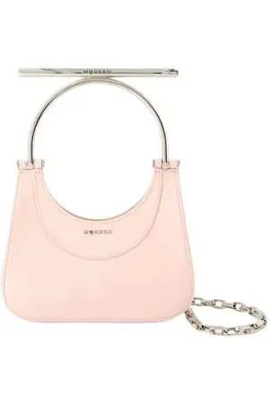 Alexander McQueen Hobo bags - Mini Cross Bar Purse - Leather - Pink in