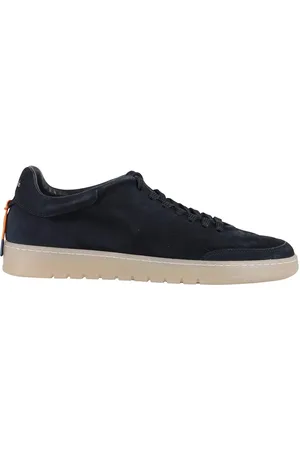 Barracuda Low-Top Sneakers - Vintage Suede Sneakers With Contrasting Rubber Sol in
