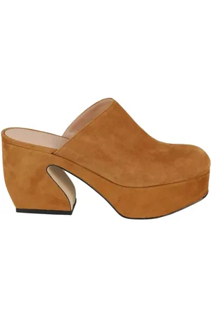 SI ROSSI Slippers & Mules - Tan Suede Mules in