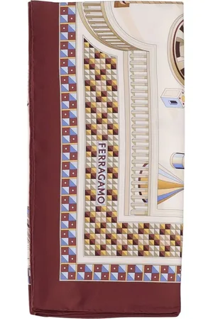 Salvatore Ferragamo Sjaals & halsdoeken - Nadir Print Silk Scarf in