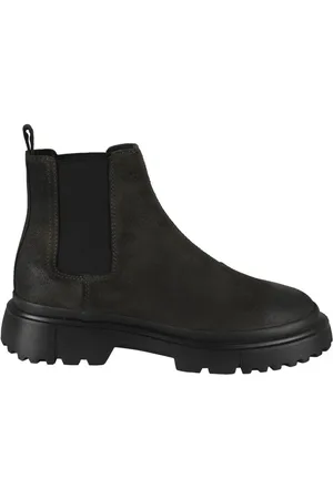 Hogan Boots - Anthracite Suede Ankle Boot in