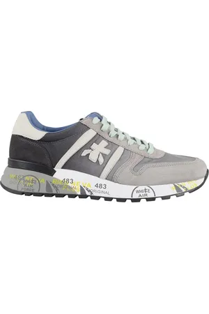 Premiata Low-Top Sneakers - Lander Sneakers With Nylon And Suede Construction in