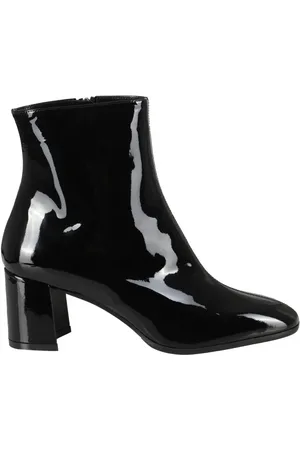 Carel Boots - Camille Glossy Patent Leather Ankle Boots in