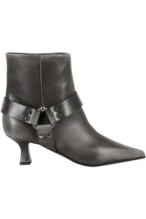3Juin Boots - Pointed Toe Ankle Boot With Strap Detail in