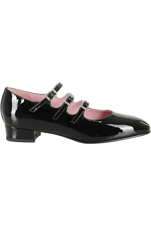 Carel Ariana Black Patent Leather Ballerina in