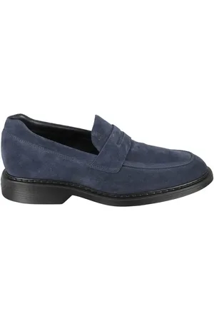 Hogan Loafers - Blue Suede H576 Loafer in