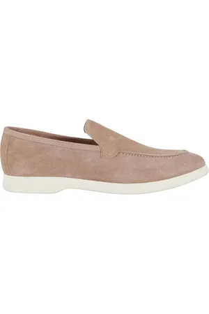 TAGLIATORE Loafers - Taupe Suede Moccasin in
