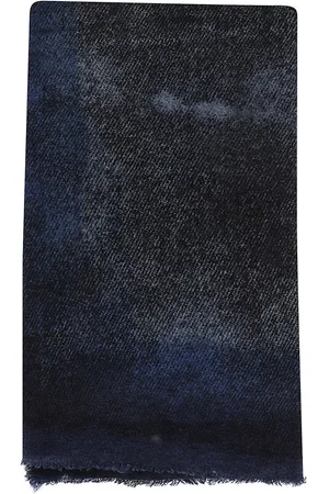 Faliero Sarti Sjaals & halsdoeken - Blue Frayed Hem Scarf in