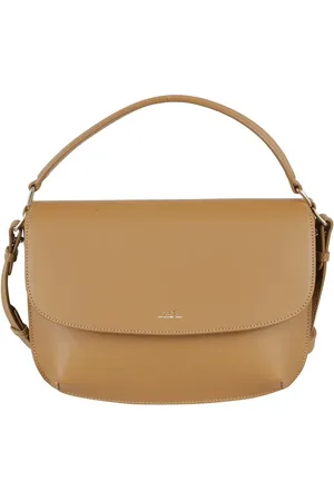 A.P.C. Hobo bags - Beige Smooth Leather Shoulder Bag in