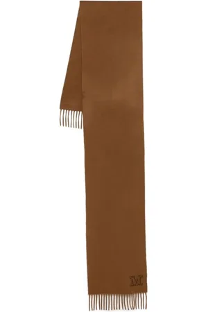 Max Mara Sjaals & halsdoeken - Scarfs Leather Brown in