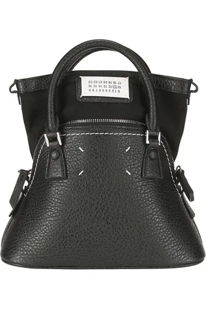Maison Margiela Crossbody bags - Black Leather Handbag With Dual Handles in