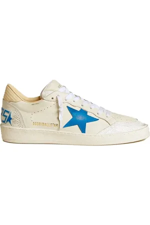 Golden Goose Low-Top Sneakers - White Ball Star Nappa Leather Sneakers in