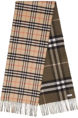 Burberry Sjaals & halsdoeken - Reversible Check Cashmere Scarf in