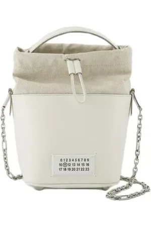 Maison Margiela Hobo bags - 5Ac Small Hobo Bag - White - Leather in