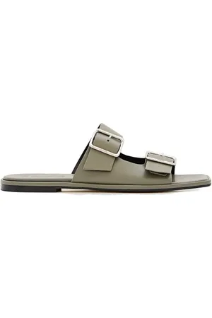 Aeyde Sandalen - Calfskin Leather Sandals With Adjustable Buckles in