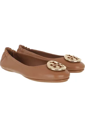 Tory Burch Ballerinas - Minnie Travel Ballet With Metal Logo in
