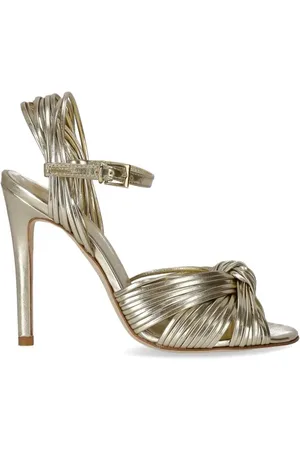 Ncub Sandalen - Platinum Heeled Sandal With Bow in