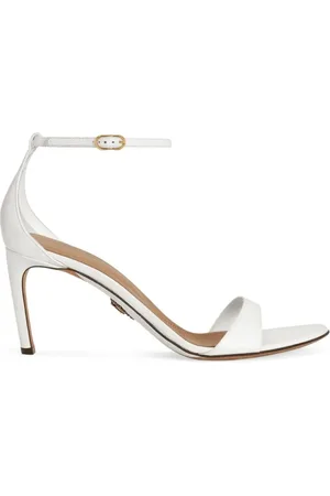 Dolce & Gabbana Sandalen - Delicate White Sandals With Ankle Strap in