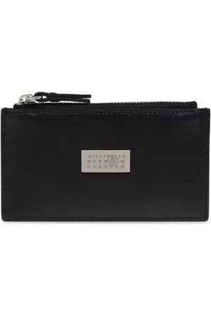 Maison Margiela Portemonnees - Hammered Leather Wallet in