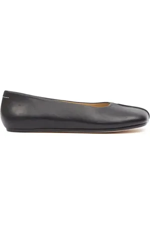 Maison Margiela Stitch-Out Leather Ballerina Shoes in