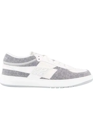 Givenchy Low-Top Sneakers - White/Grey G Move Low Top Lace Up Sneakers in