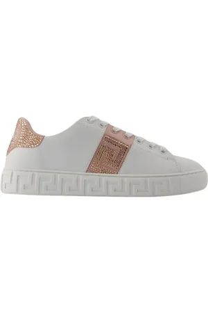 VERSACE Low-Top Sneakers - Sneakers - Cotton - White/Pink in